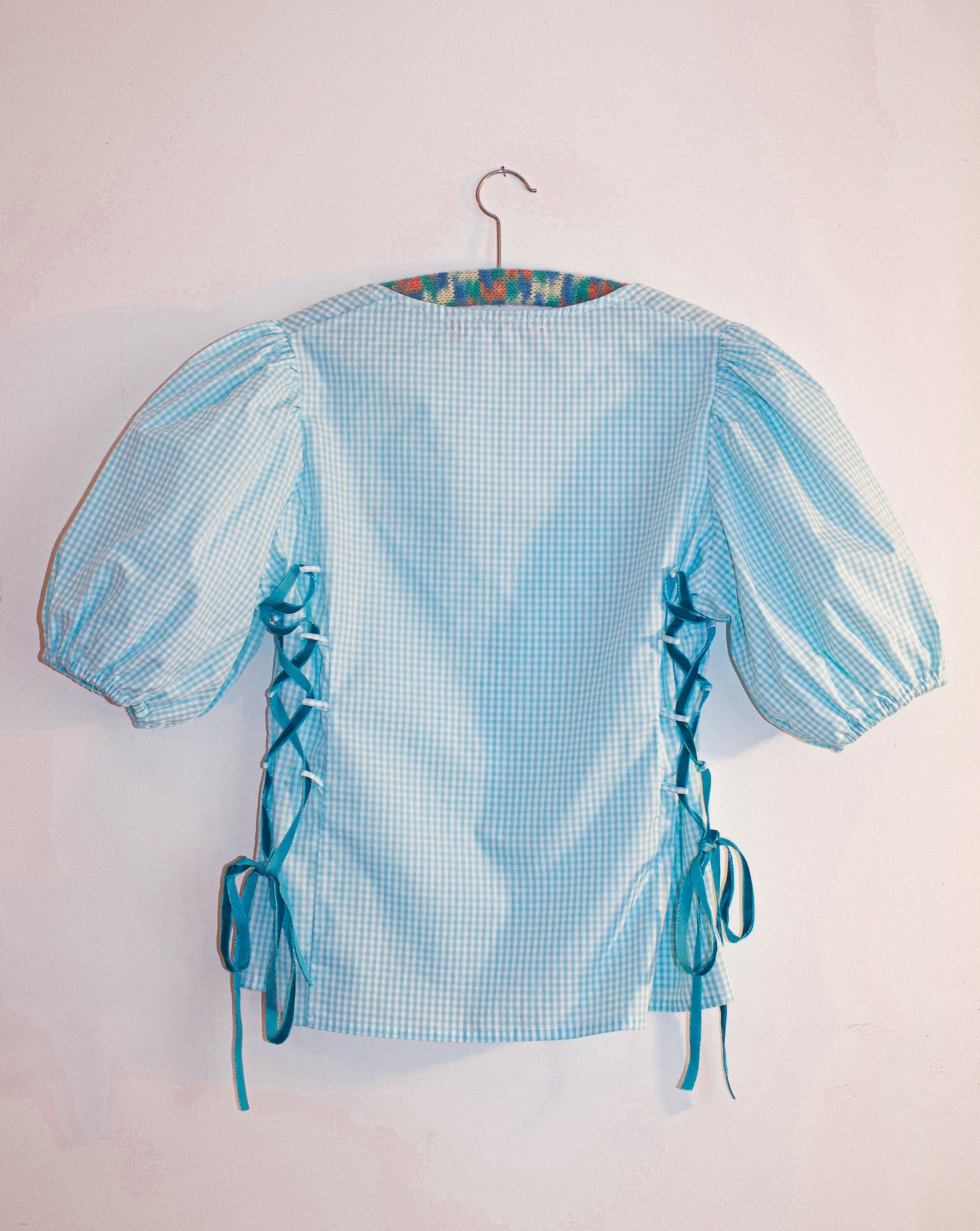 Bloom & Laced blouse 🍬 Turquoise Vichy